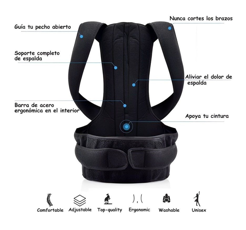 ™/ Corrector De Postura Lumbar Ajustable - UNISEX