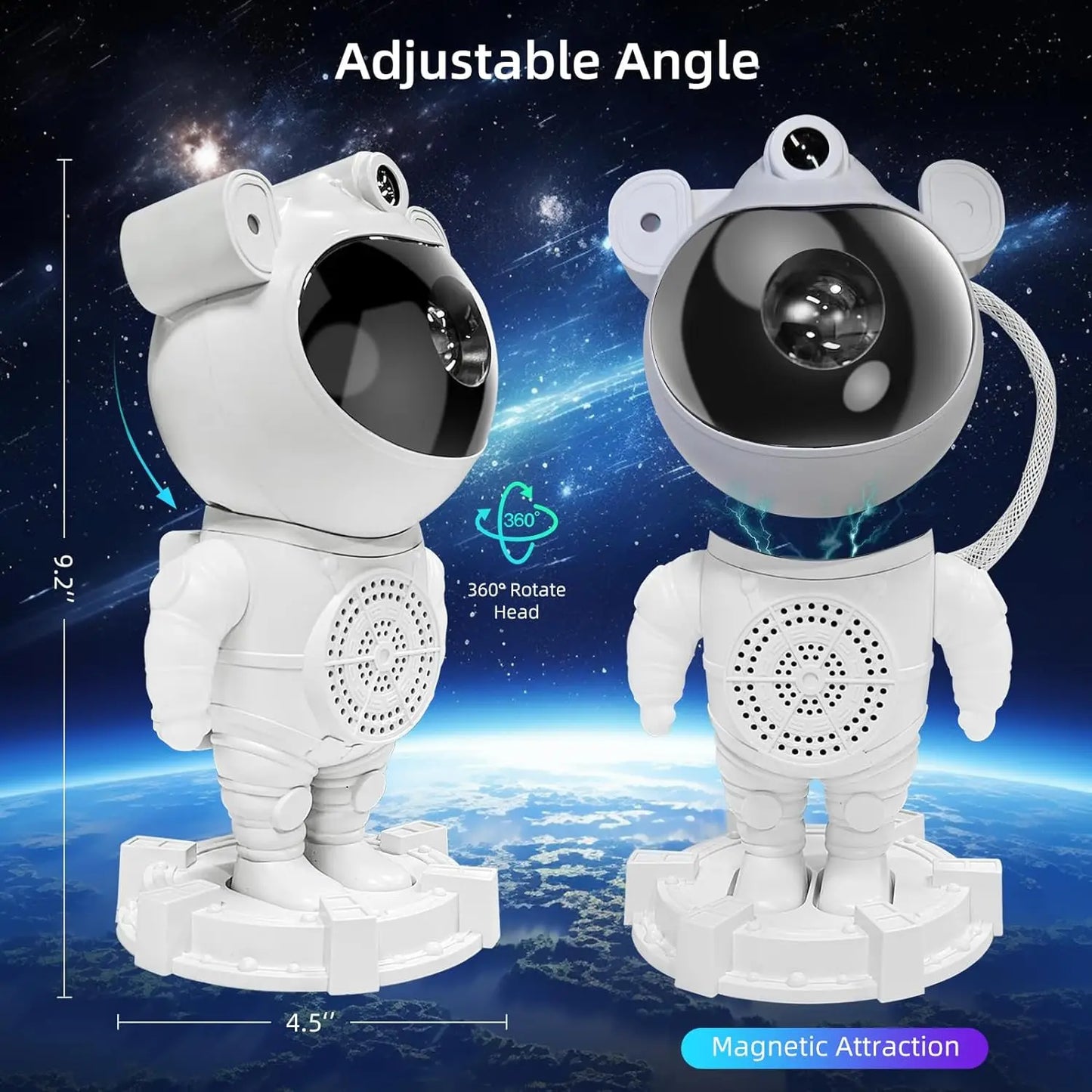 ™/ Astronauta, Proyector De Galaxias Con Parlante Bluetooth