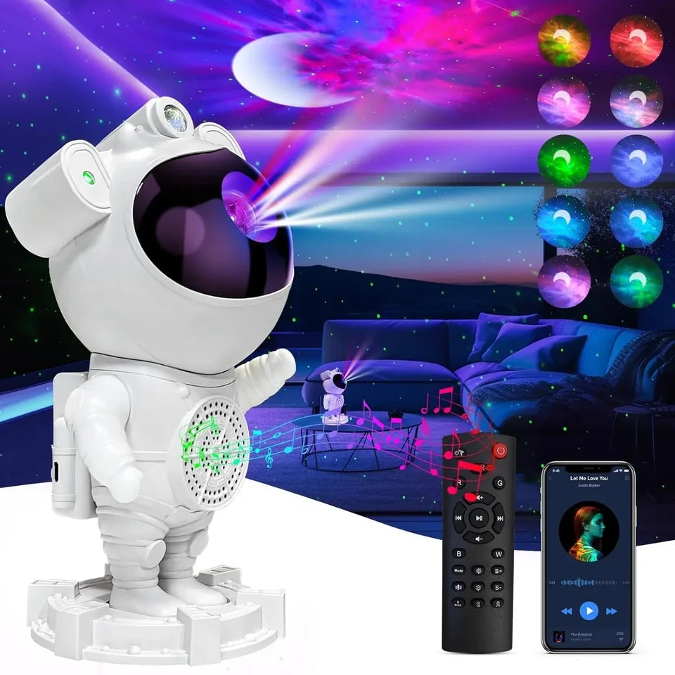 ™/ Astronauta, Proyector De Galaxias Con Parlante Bluetooth