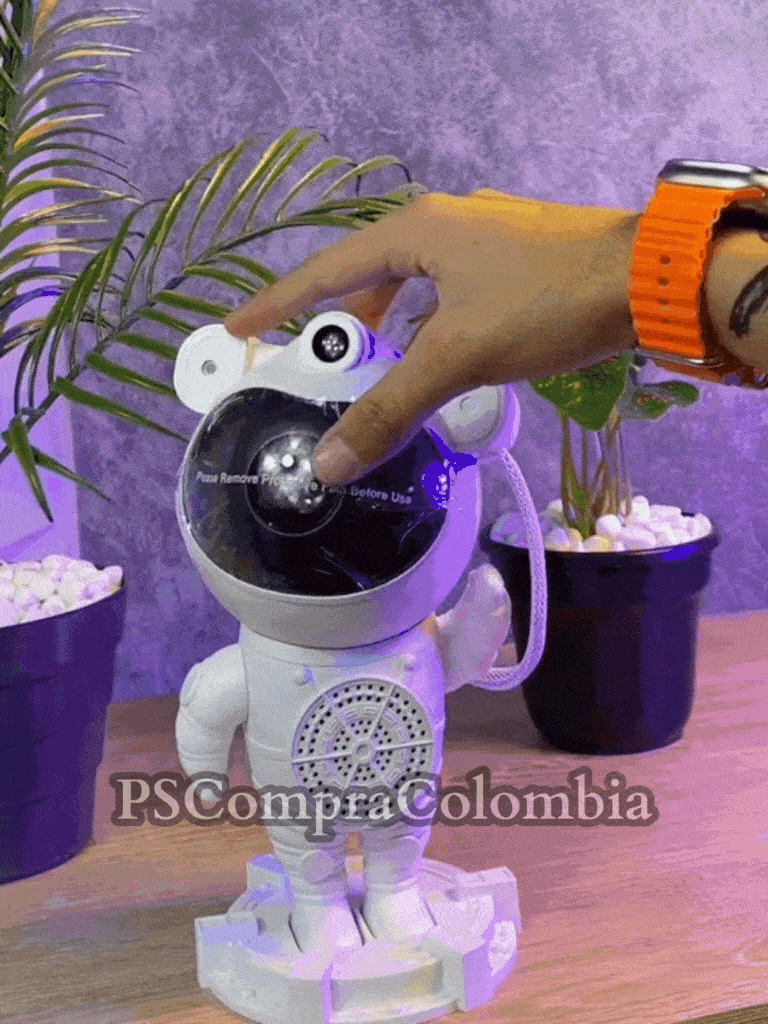 ™/ Astronauta, Proyector De Galaxias Con Parlante Bluetooth