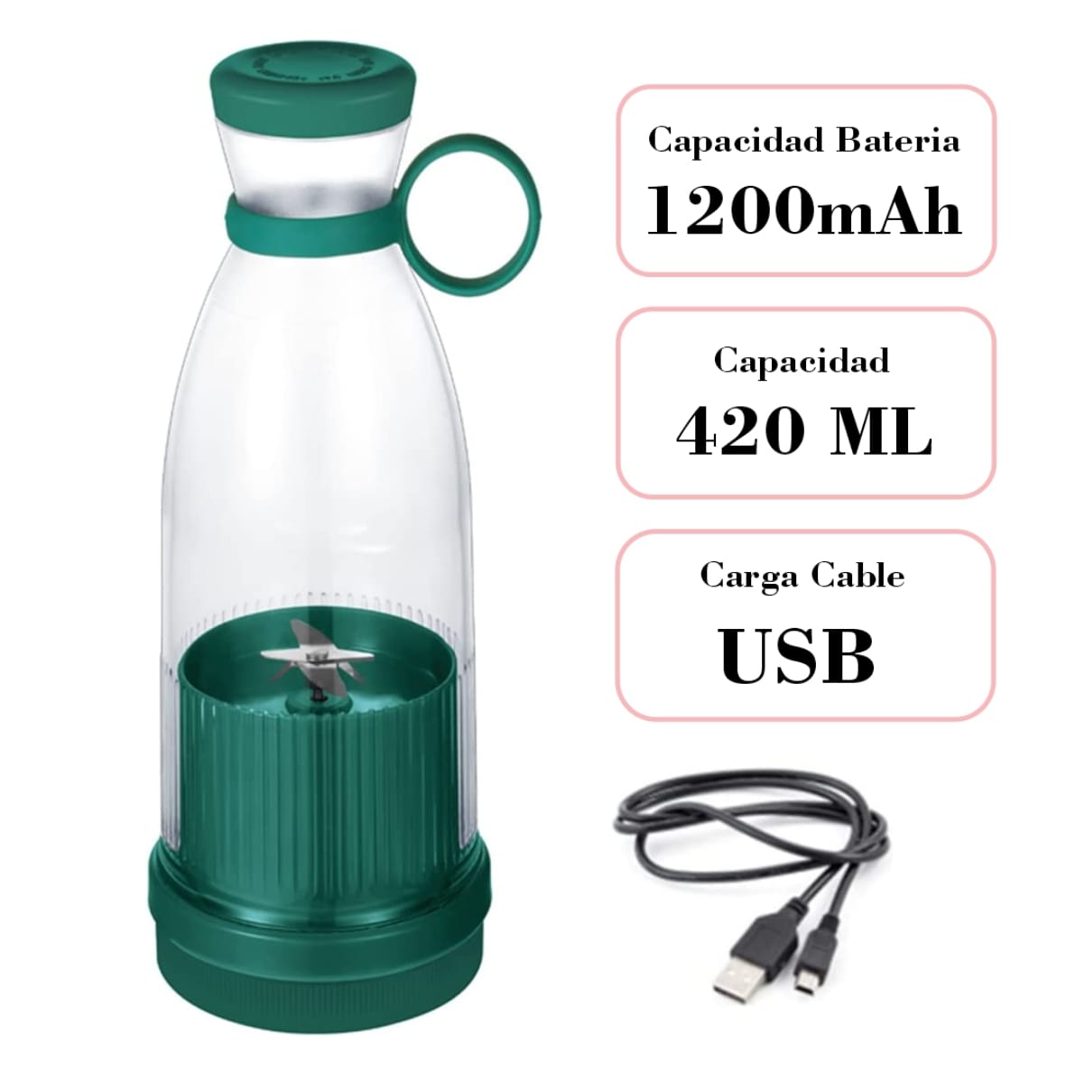 ™/ Termo Licuadora Portátil Recargable