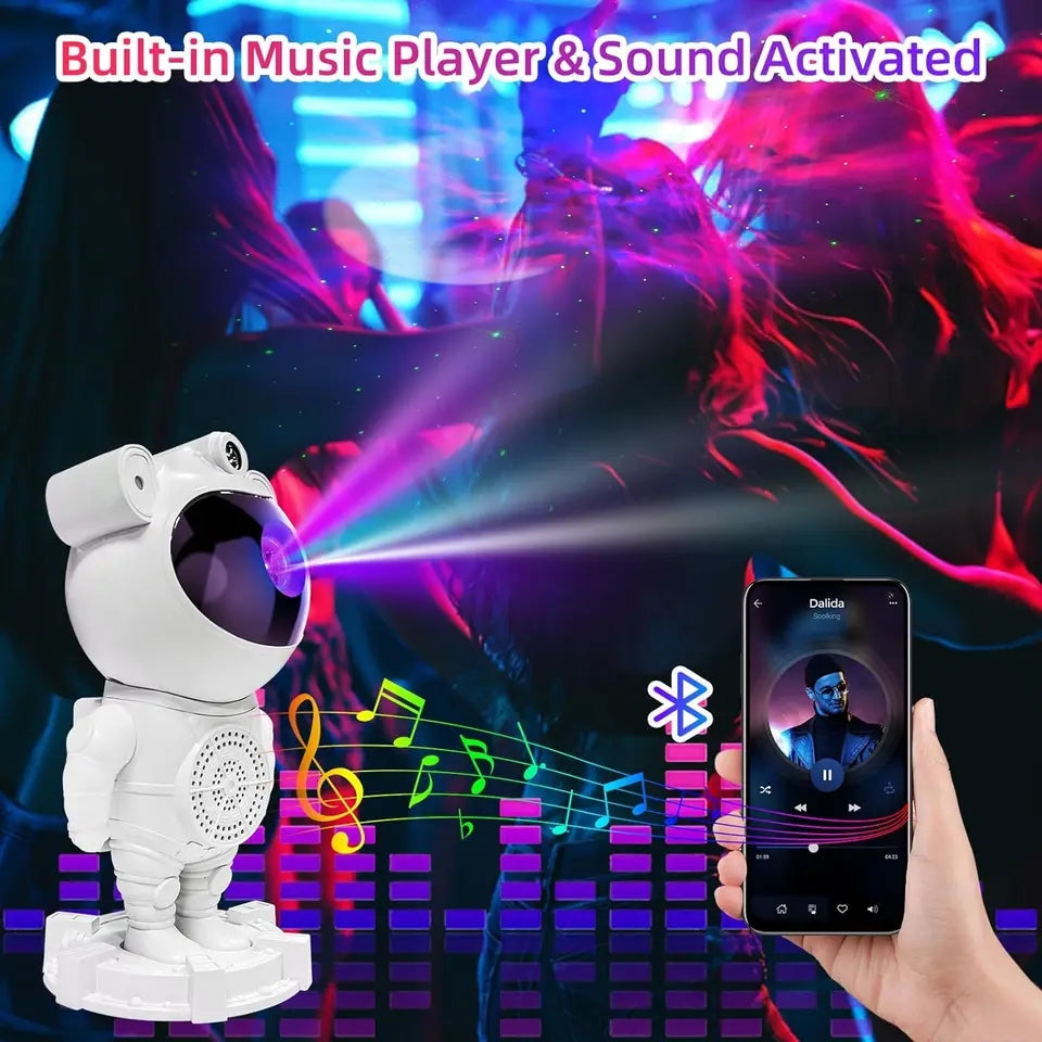 ™/ Astronauta, Proyector De Galaxias Con Parlante Bluetooth