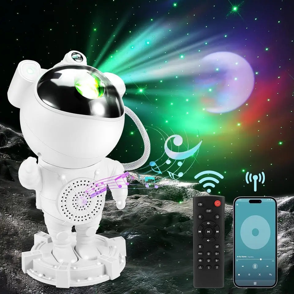 ™/ Astronauta, Proyector De Galaxias Con Parlante Bluetooth