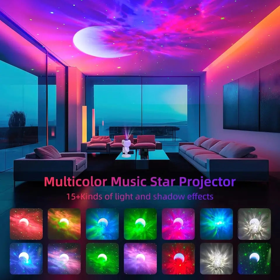 ™/ Astronauta, Proyector De Galaxias Con Parlante Bluetooth