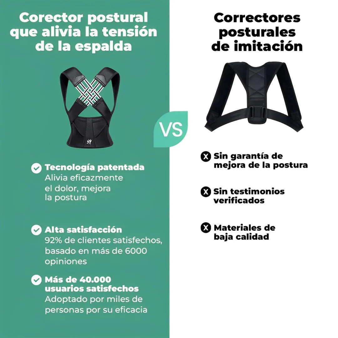 ™/ CORRECTOR DE POSTURA ANTI-JOROBA Y FAJA LUMBAR