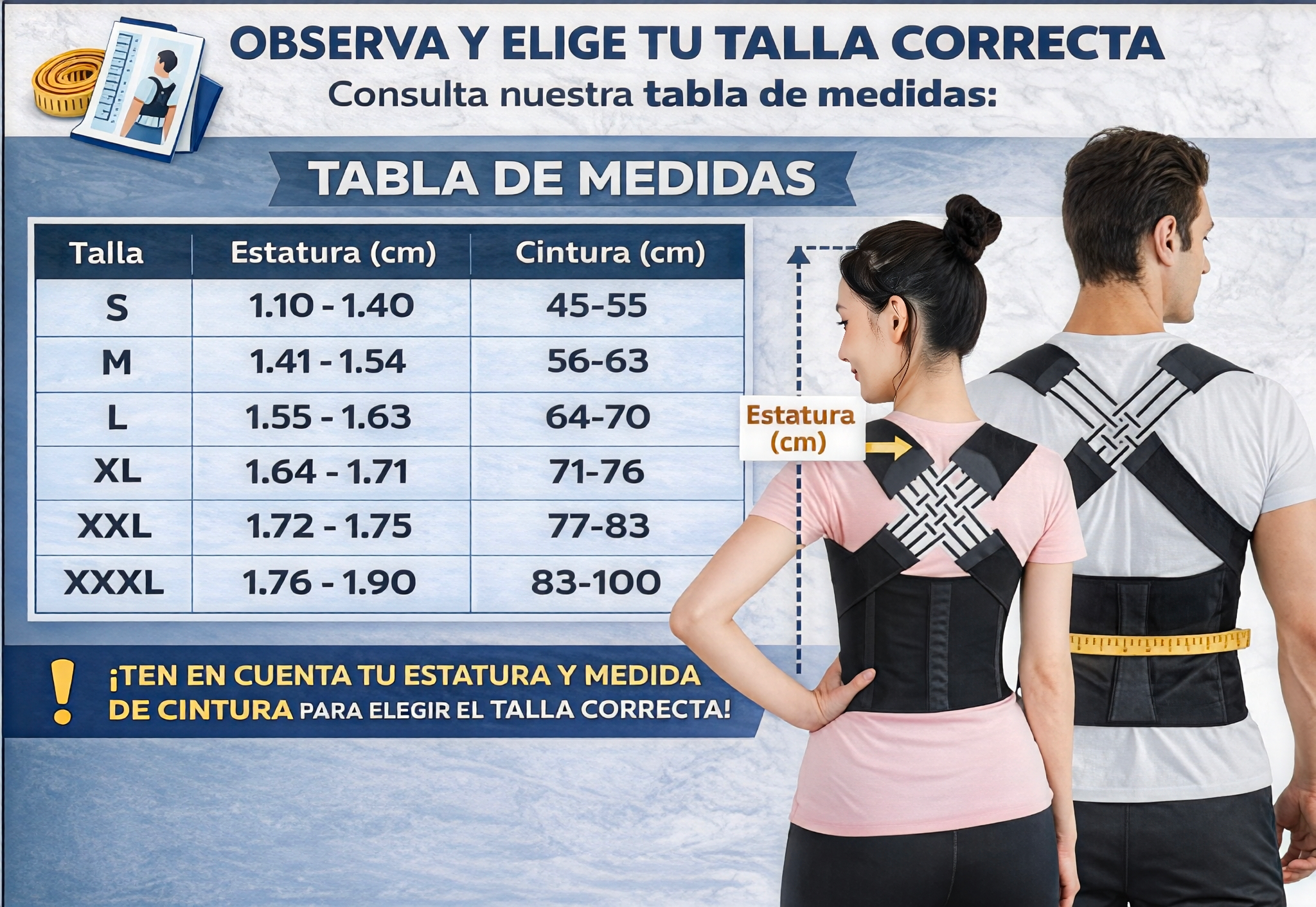 ™/ CORRECTOR DE POSTURA ANTI-JOROBA Y FAJA LUMBAR