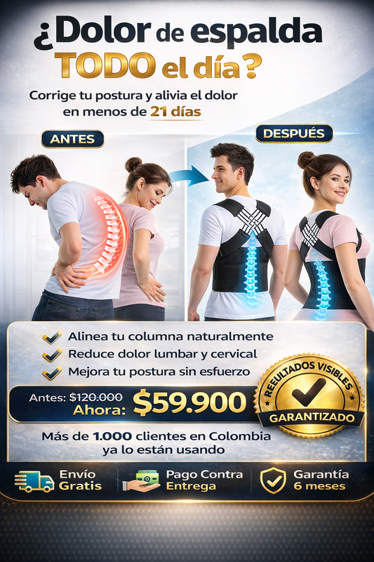 ™/ CORRECTOR DE POSTURA CON FAJA LUMBAR