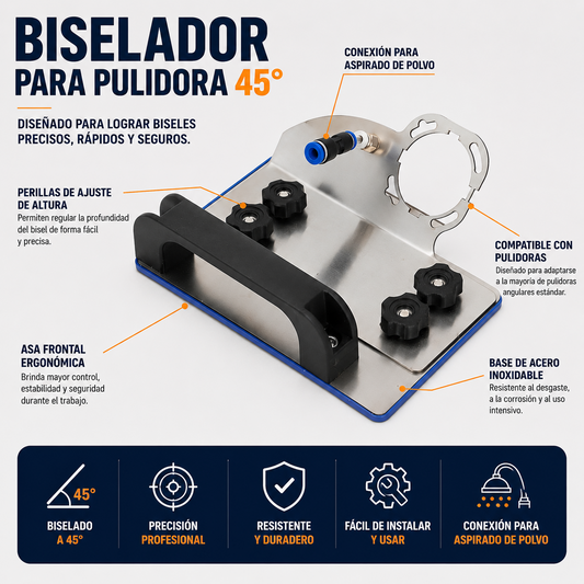 ™/ BISELADOR PARA PULIDORA 45º