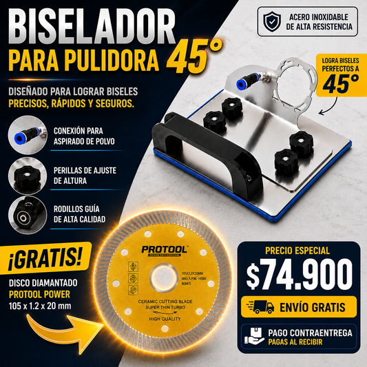 ™/ BISELADOR 45° PARA PULIDORA